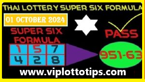 Thai Lotto Super Six Formula Down Hit Game October 1, 2024