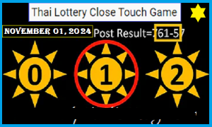 Thai Lotto Close Touch Game Prime Digit 1st November 2024