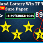 Thai Lottery Sure Paper Win TF Totals 16 November 2024