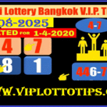 Thai Lottery Bangkok Vip Tips Open H Live Update 01-08-2025