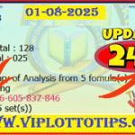 Thai Lottery Open Middle Close Digit With TF & HTF Totals 01.08.2025